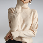 Women's Textured Knit Crew Neck Sweater