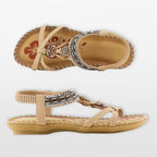 Women Boho Strappy Flat Sandals