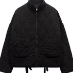 Women’s Quilted Zip Jacket With Patch Pockets