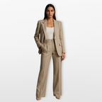 Women Tailored Blazer Pants Suit Elegant