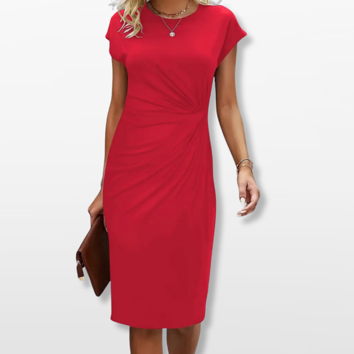 Women Elegant Bodycon Midi Dress