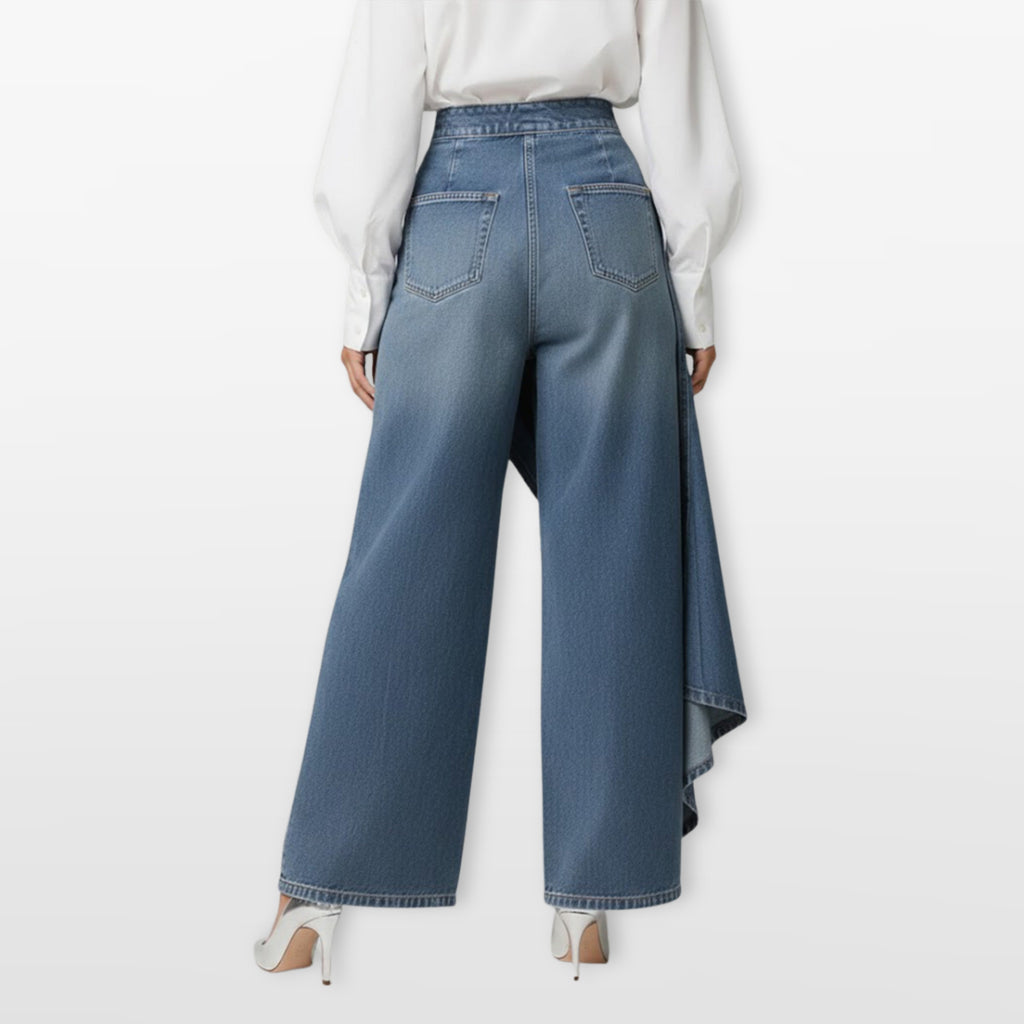 Women’s High Waisted Wide Leg Denim Pants
