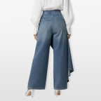 Women’s High Waisted Wide Leg Denim Pants