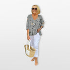 Women’s Floral Button Blouse Relaxed Fit