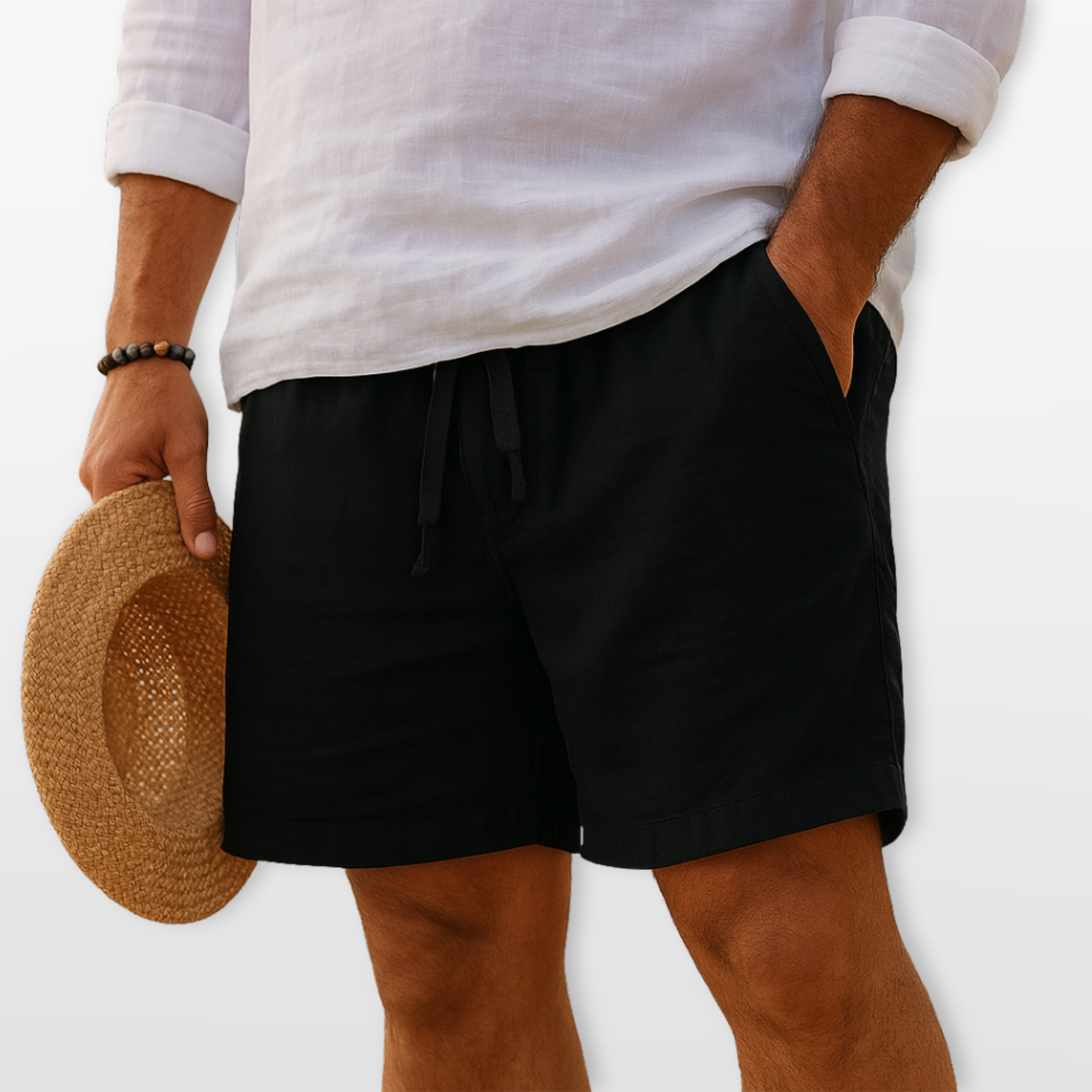 Men’s Drawstring Shorts Relaxed Summer Fit