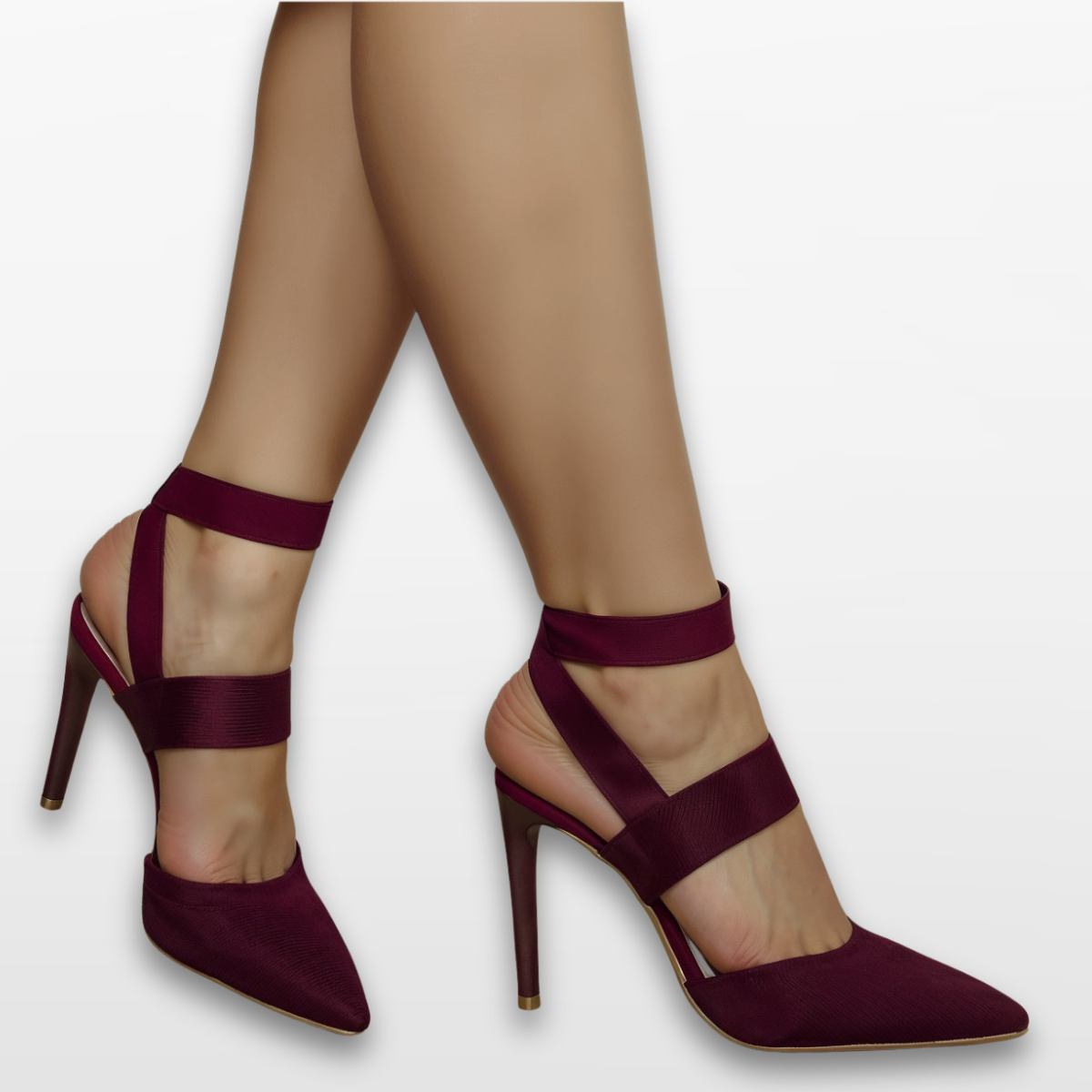 Women Orthopedic Strappy Heels Pointed Pumps