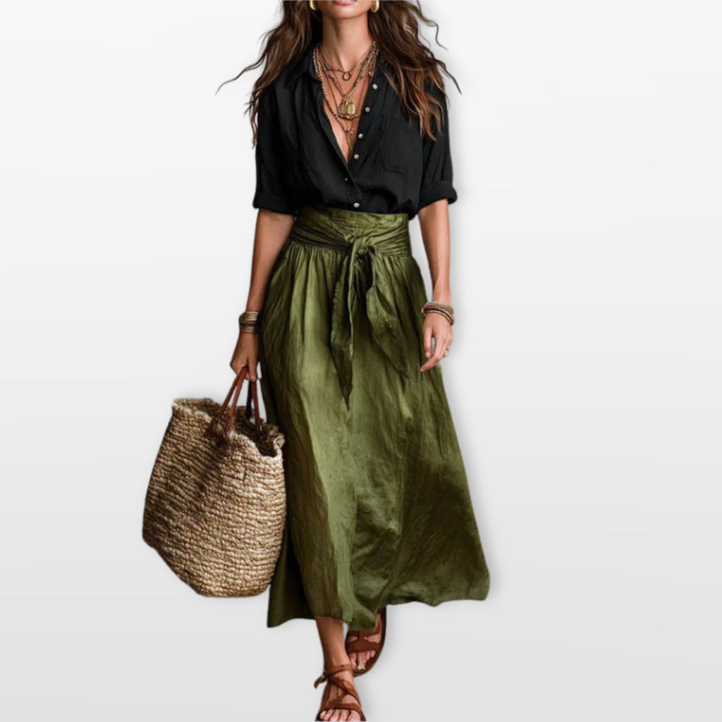 Women’s Two Piece Maxi Skirt Set