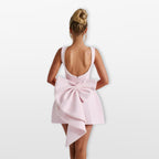 Women’s Bow Back Mini Dress Elegant