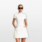 Women’s Pearl Trim Mini Dress