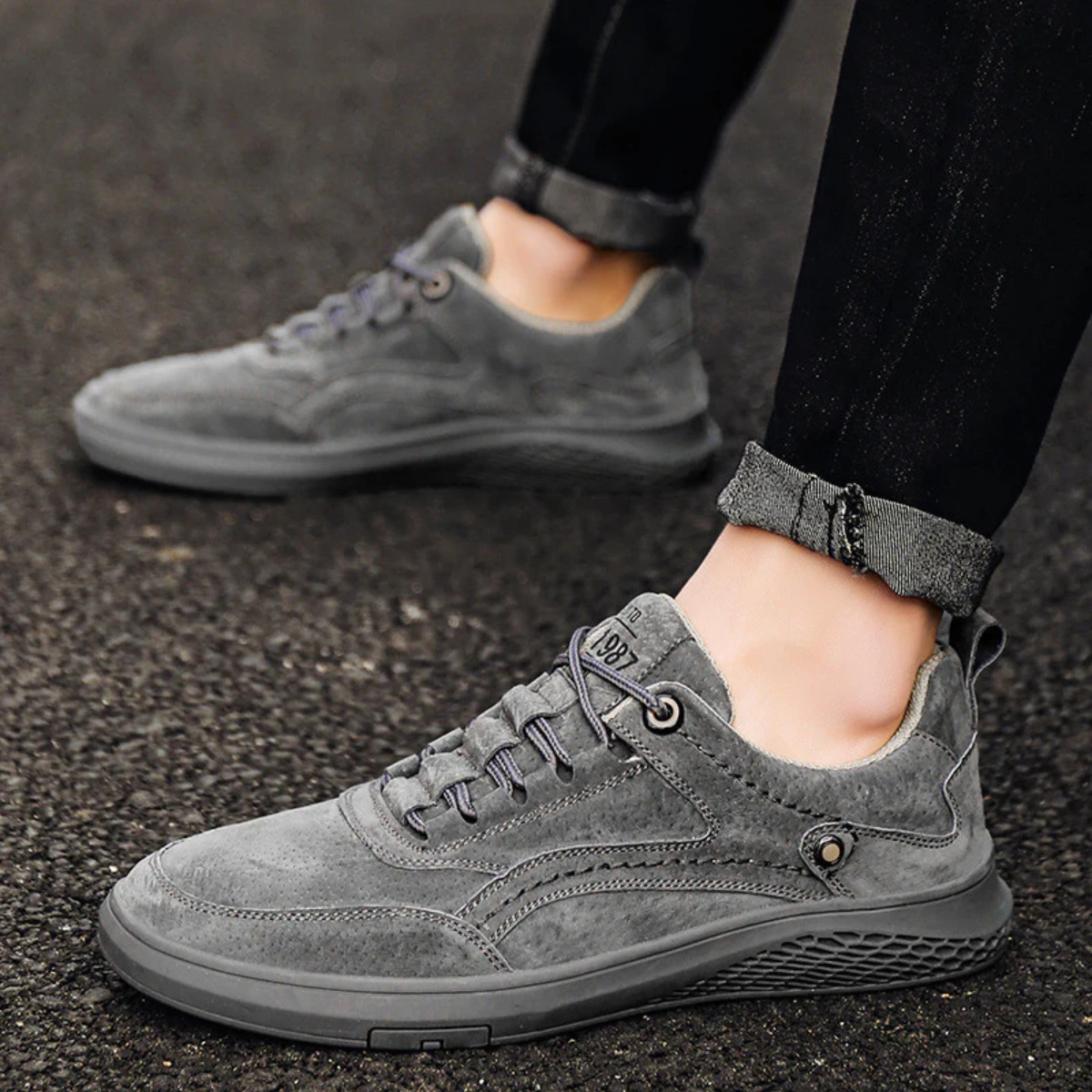 Men Casual Lace Up Street Sneakers