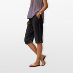 Women’s Relaxed Knee-Length Shorts Pockets