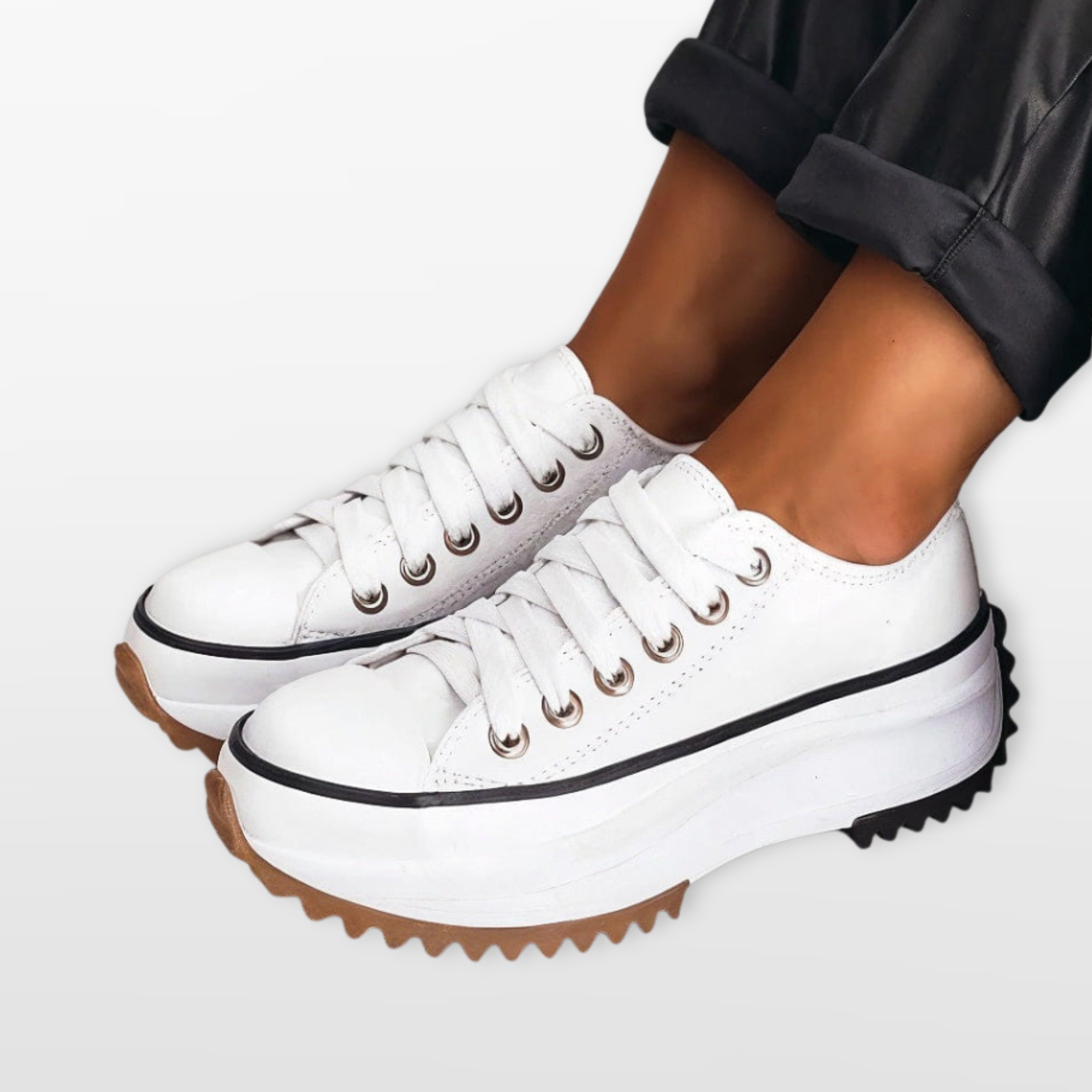 Women Platform Lace Up Sneakers