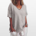 Women Loose Fit Casual T Shirt