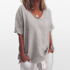 Women Loose Fit Casual T Shirt