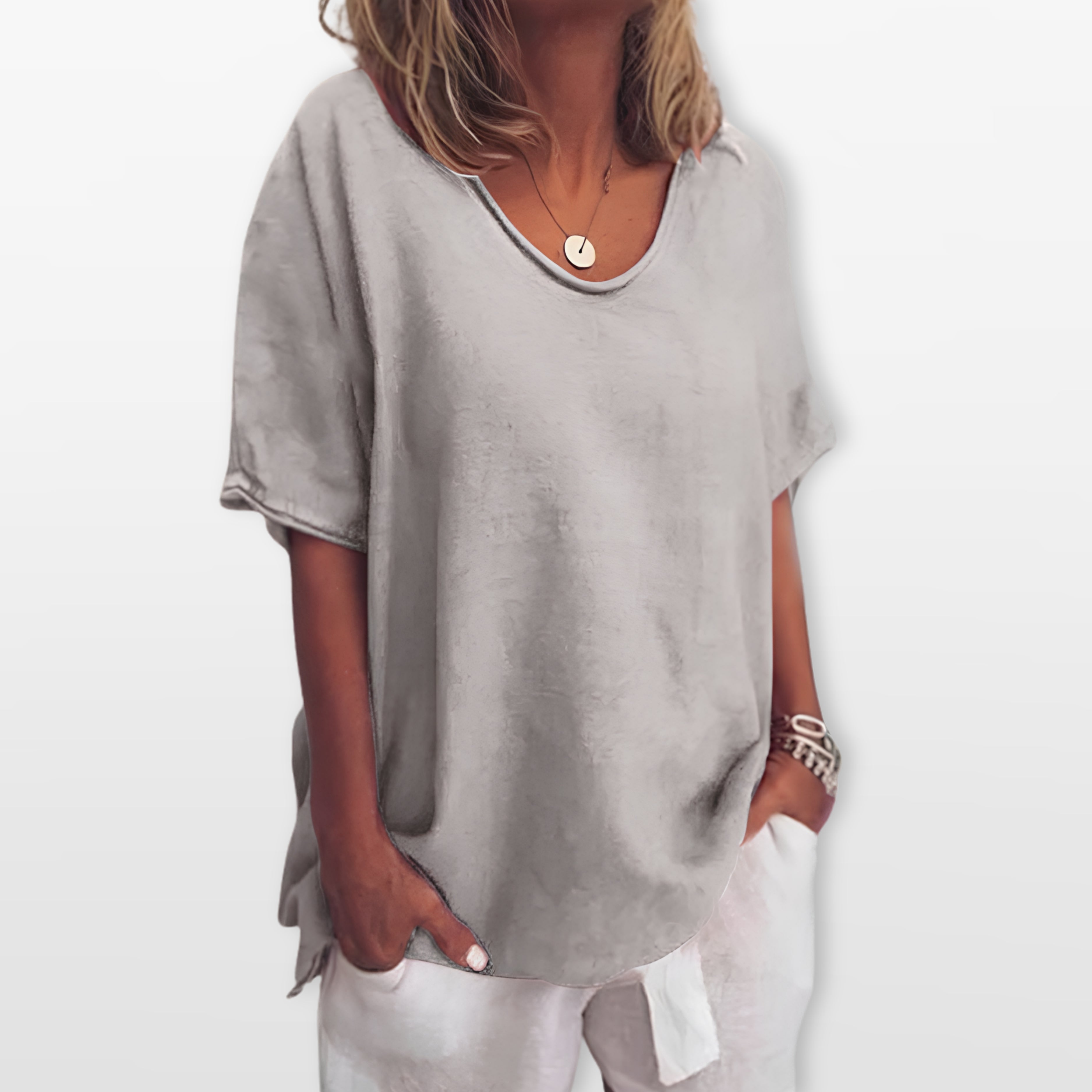 Women Loose Fit Casual T Shirt