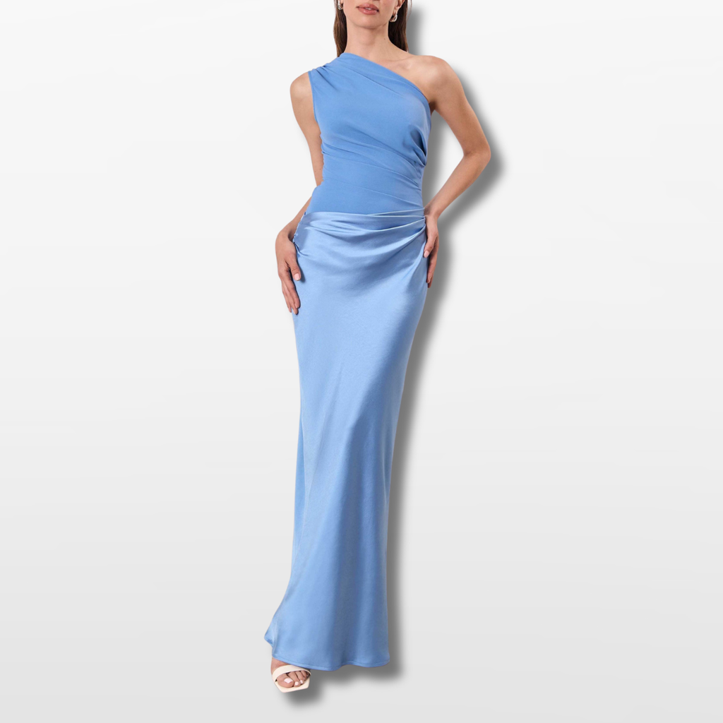 Women One Shoulder Elegant Evening Dress