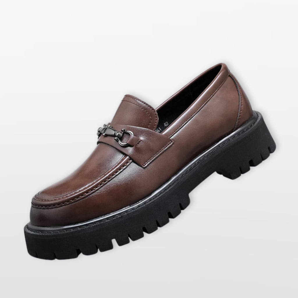 Men’s Chunky Loafers Platform Slip-On Shoes