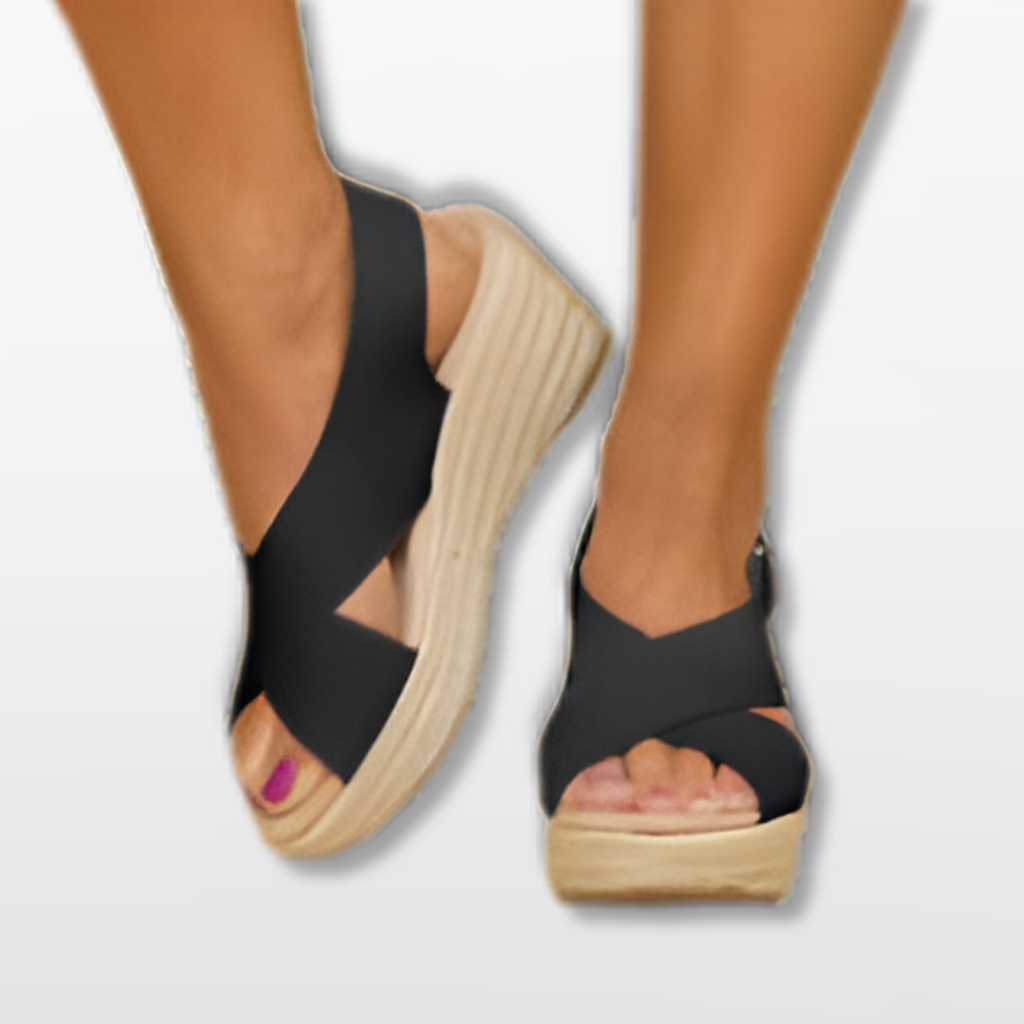 Women Platform Wedge Sandals Open Toe