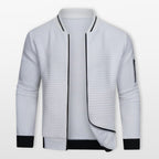 Men’s Bomber Jacket Textured Zip Layer