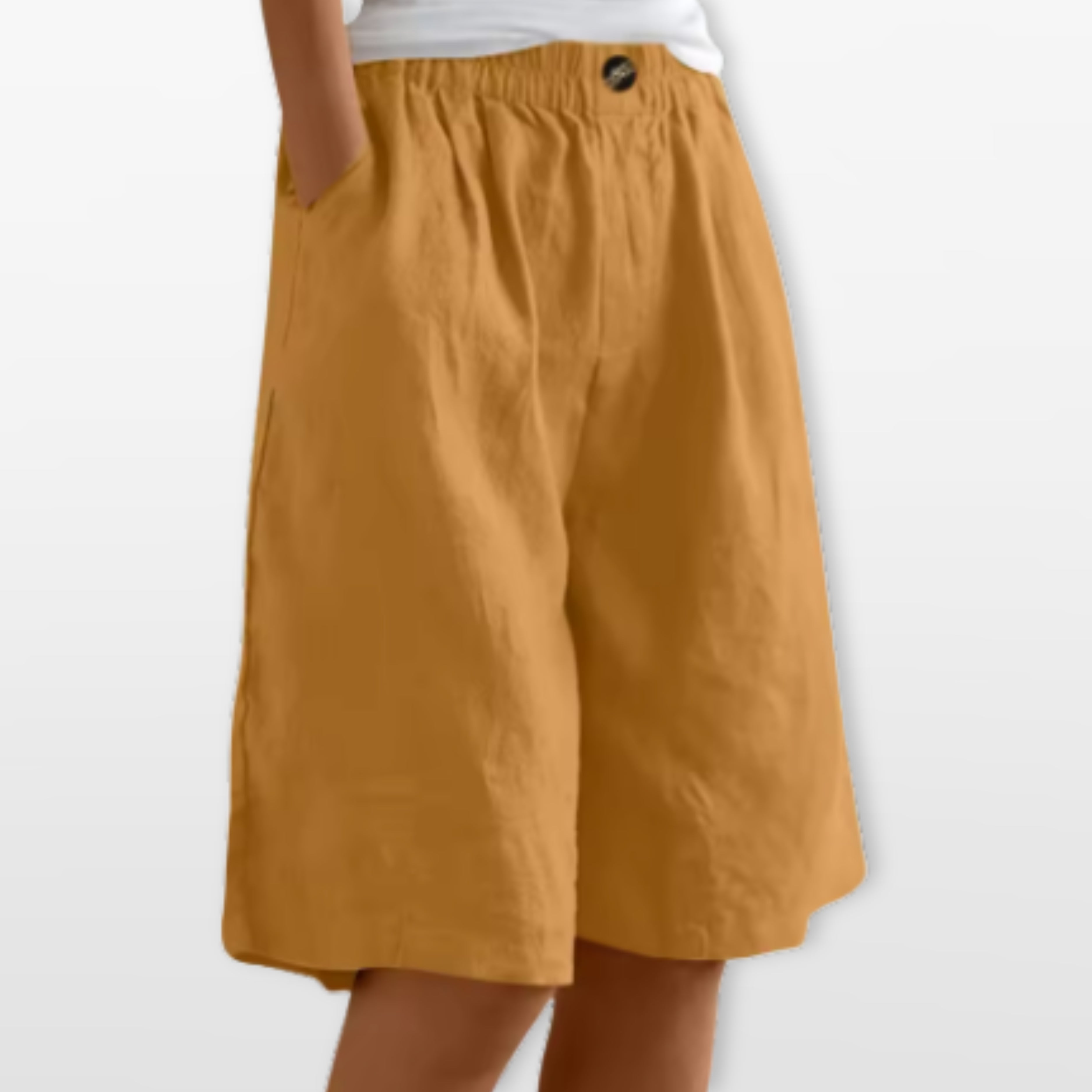 Women’s Wide Leg Shorts Elastic Waist