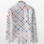 Men Patterned Casual Button Down Shirt