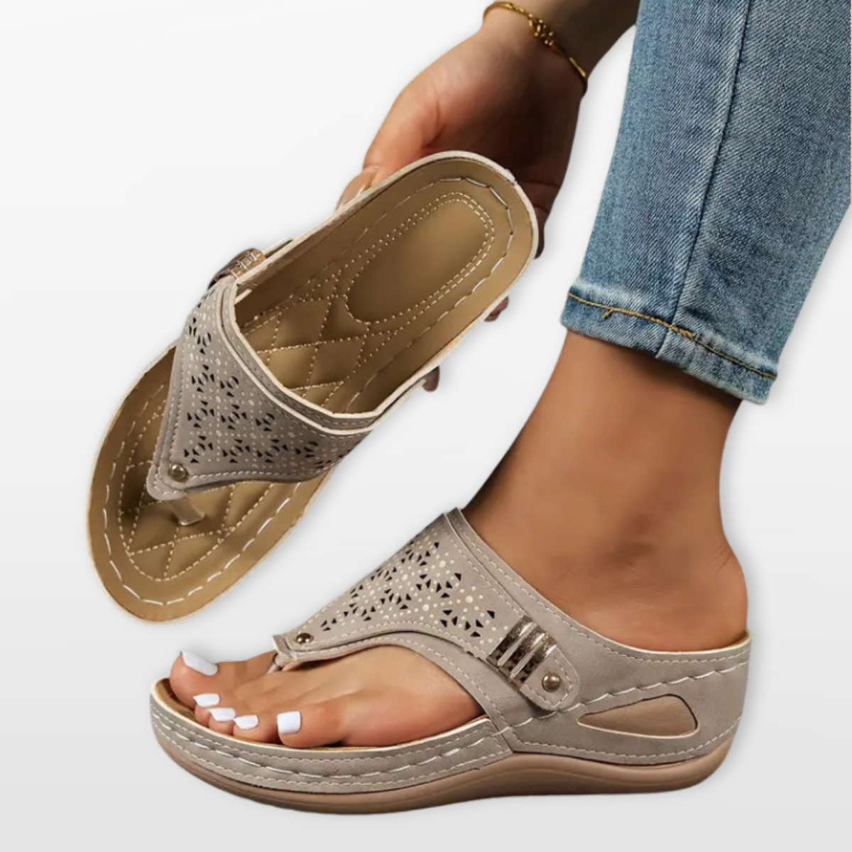 Women Orthopedic Comfort Slide Sandals