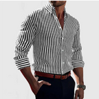 Men's Long Sleeve Striped Shirt