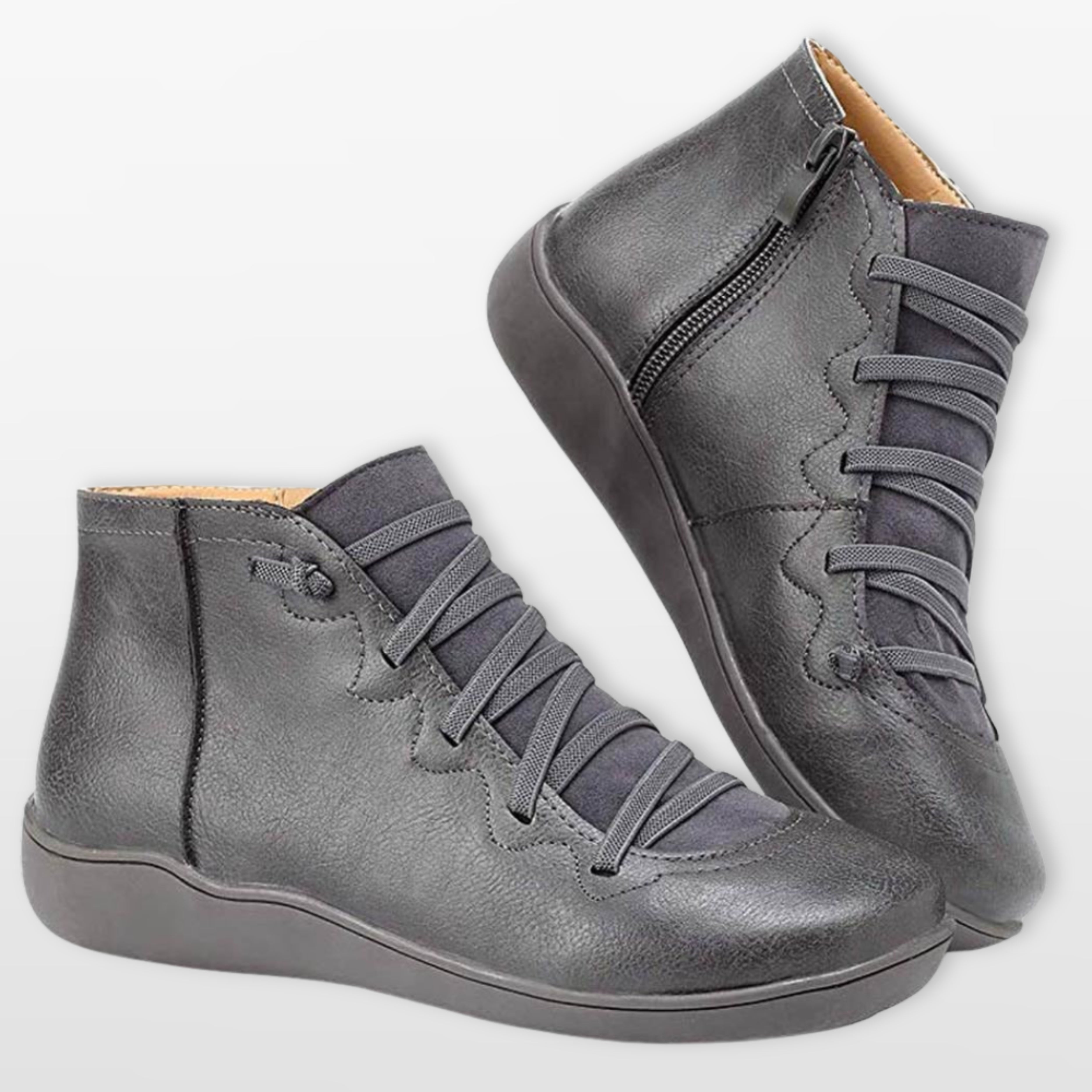 Women’s Orthopedic Ankle Boots Comfort Zip