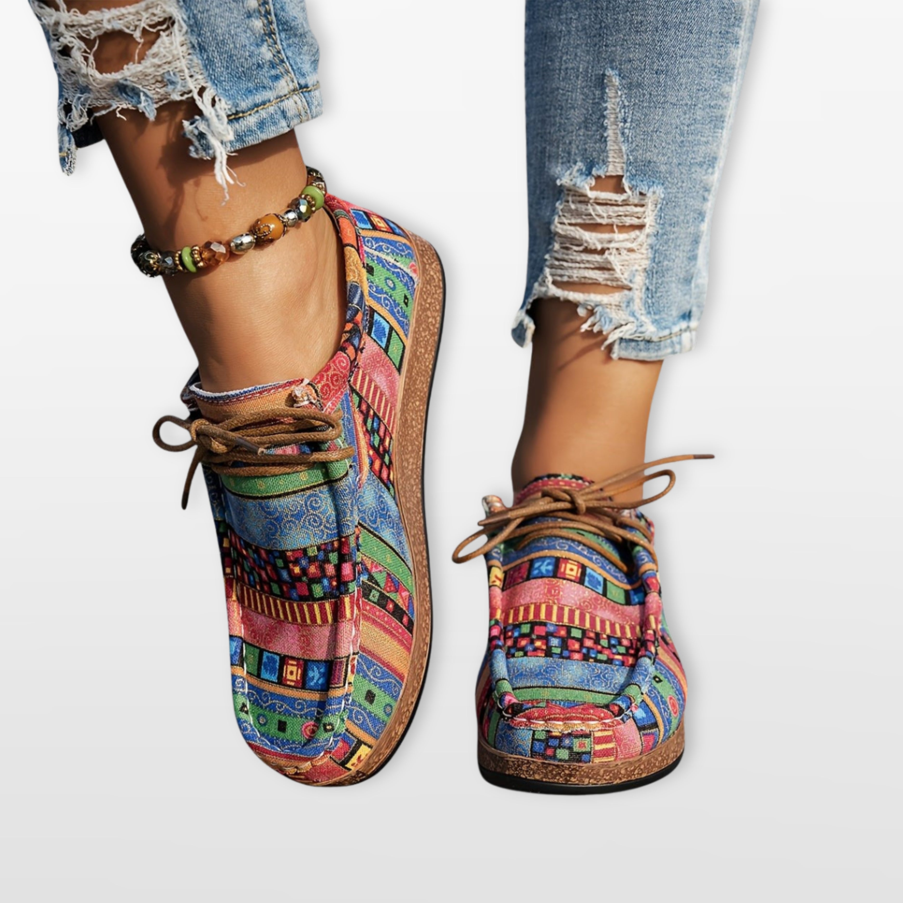 Women’s Patchwork Sneakers Colorful Platform Trainers