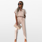 Women Casual Two Piece Jumpsuit Set Relaxed Fit