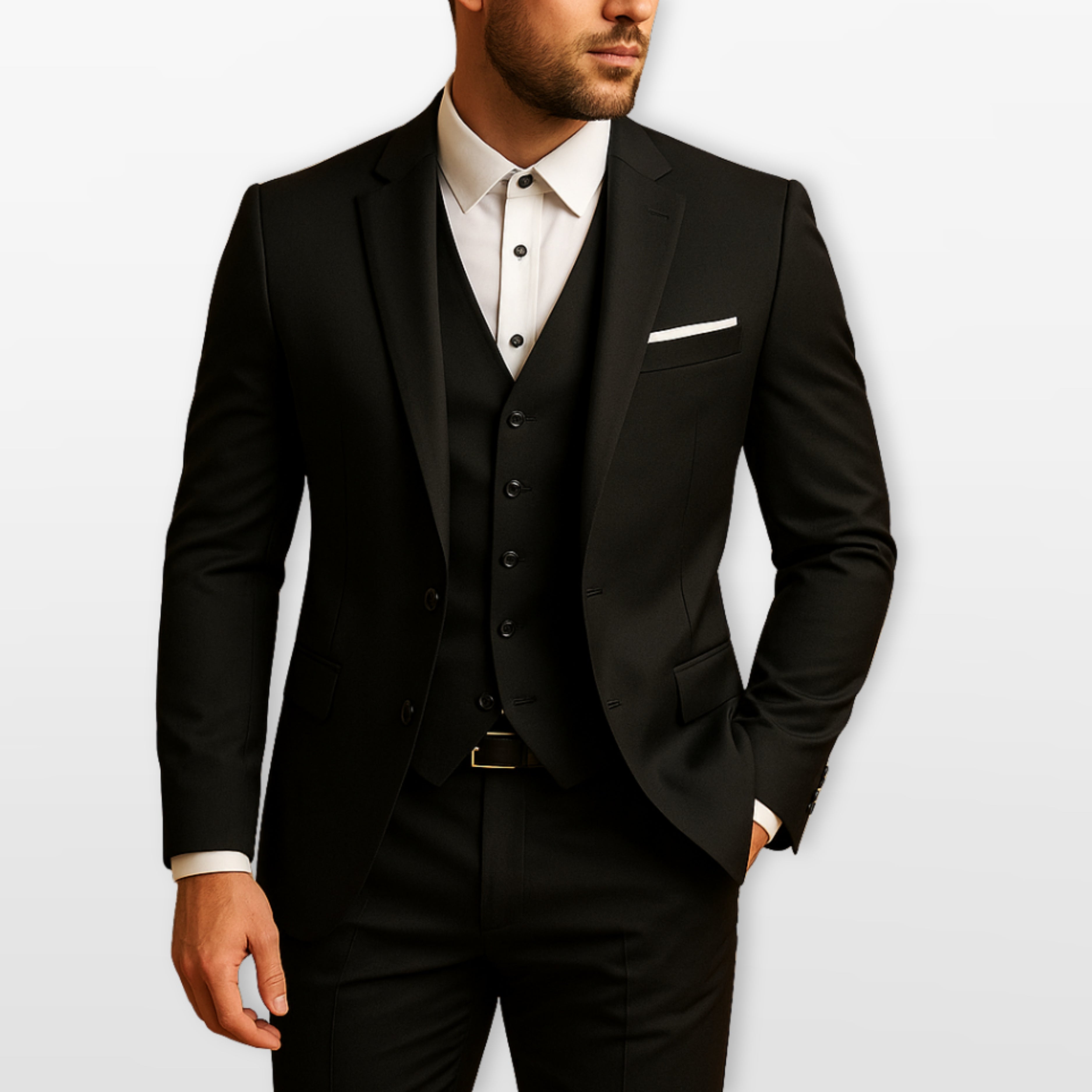 Men’s Three Piece Suit Slim Fit Modern Formal