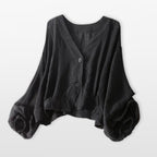 Women’s Linen Button Blouse Oversized Fit