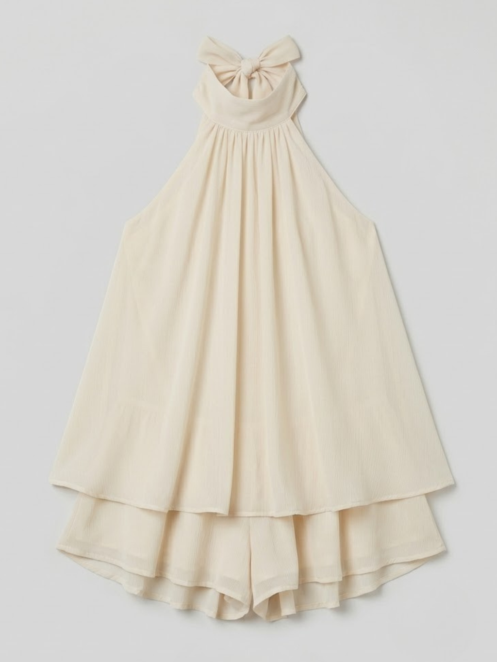 Women’s Flowy Halter Layered Mini Dress