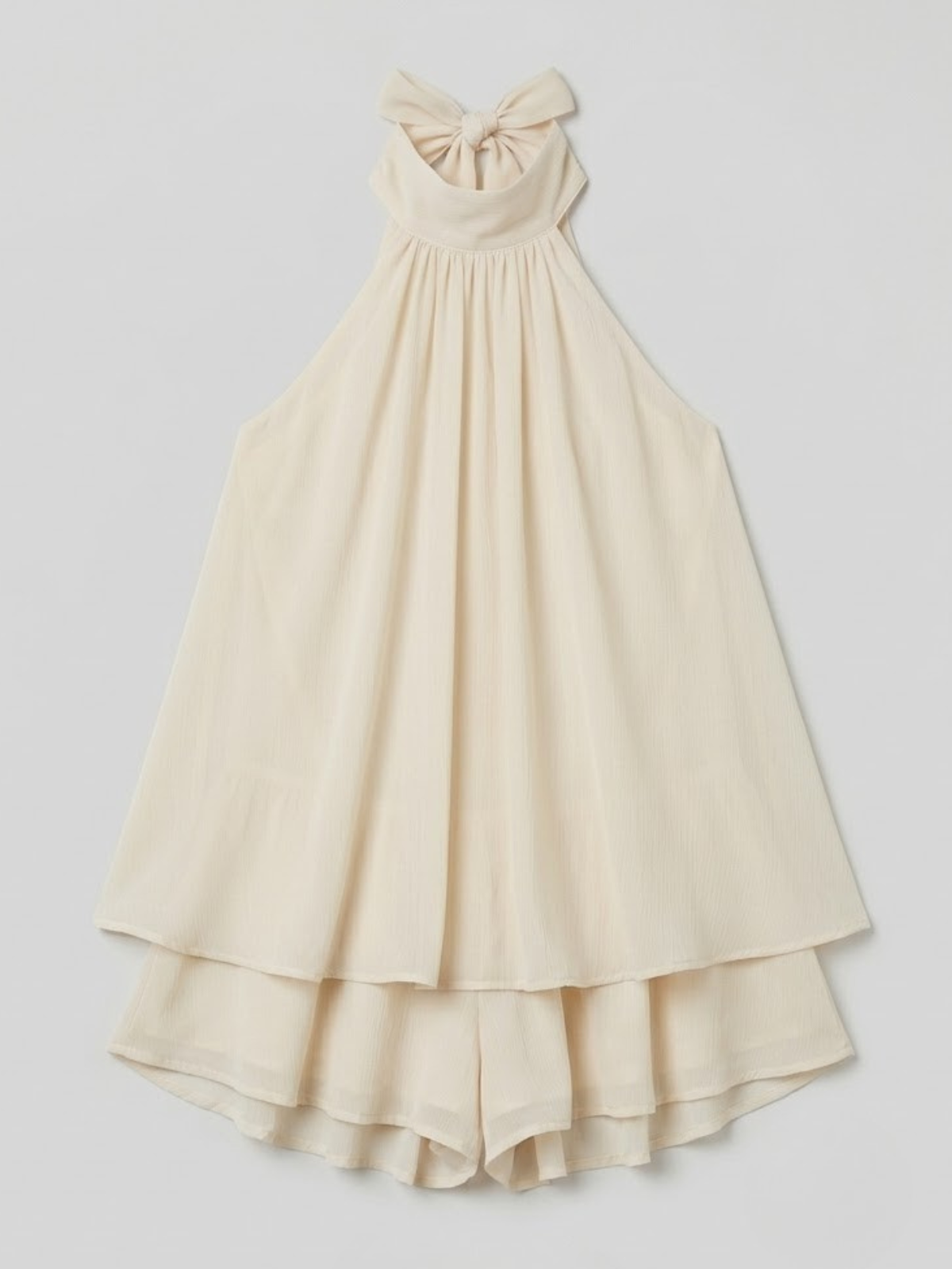 Women’s Flowy Halter Layered Mini Dress