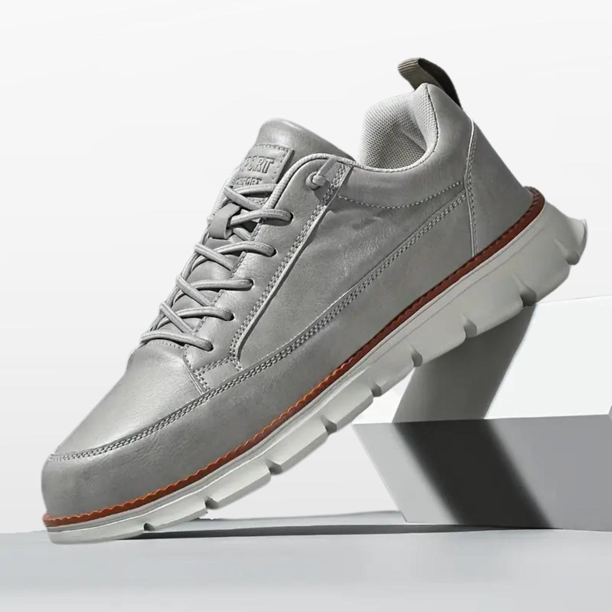 Men Minimalist Casual Leather Sneakers