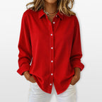 Women Relaxed Button Up Shirt