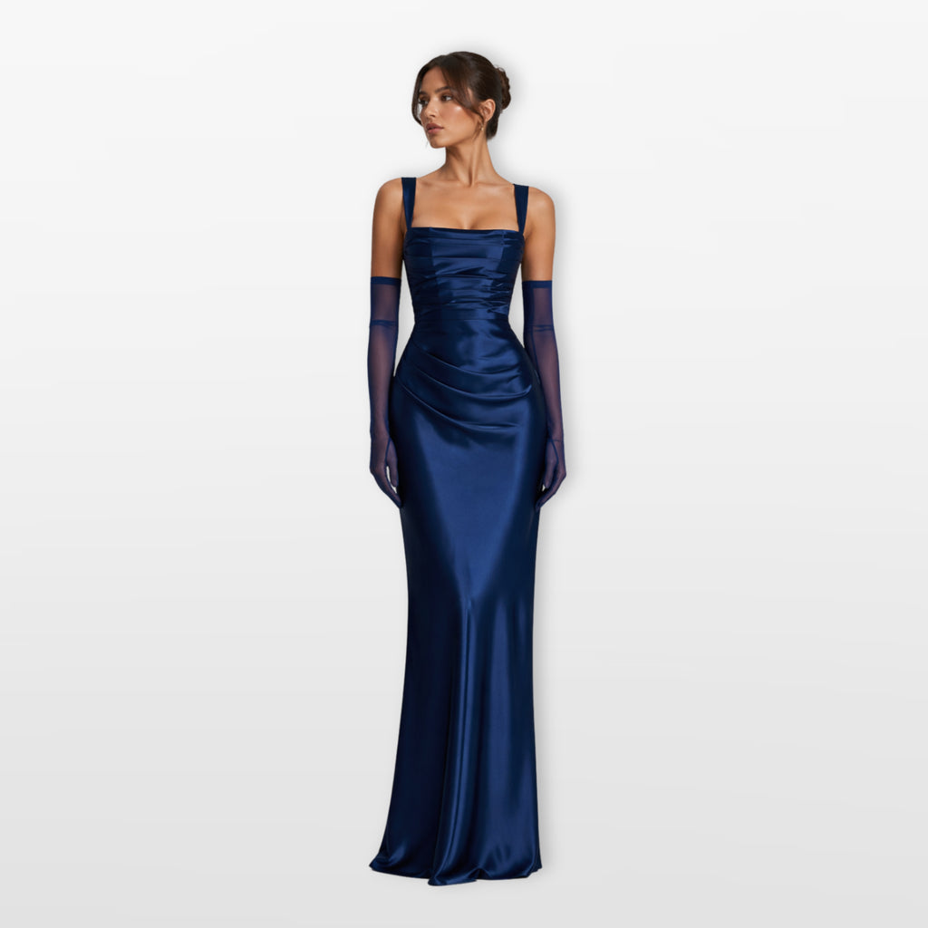 Women’s Satin Maxi Evening Dress