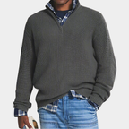 Men’s Ribbed Quarter-Zip Sweater