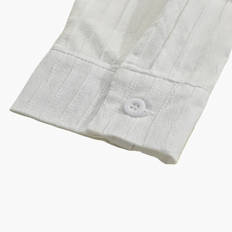 Men’s Ribbed Slim Fit Button Shirt