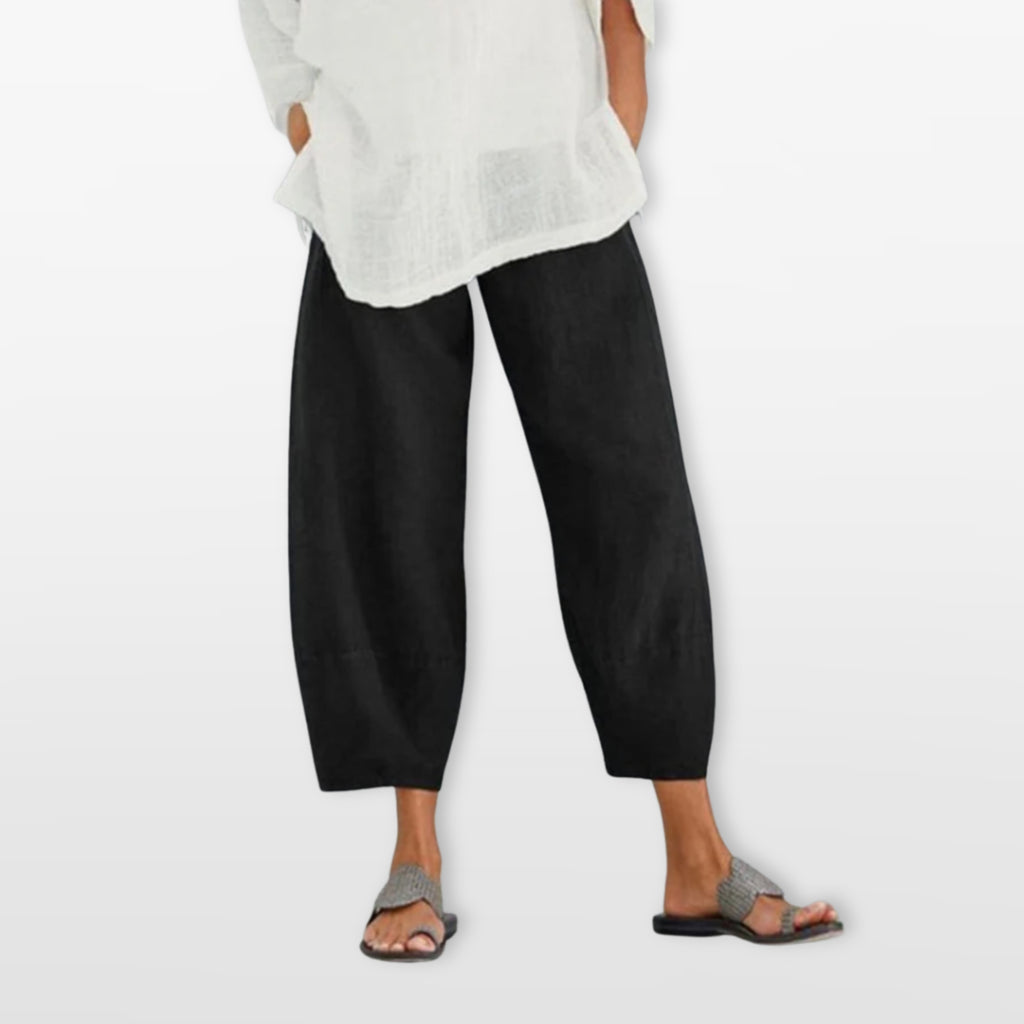 Women’s Wide Leg Pants Relaxed Cropped Trousers