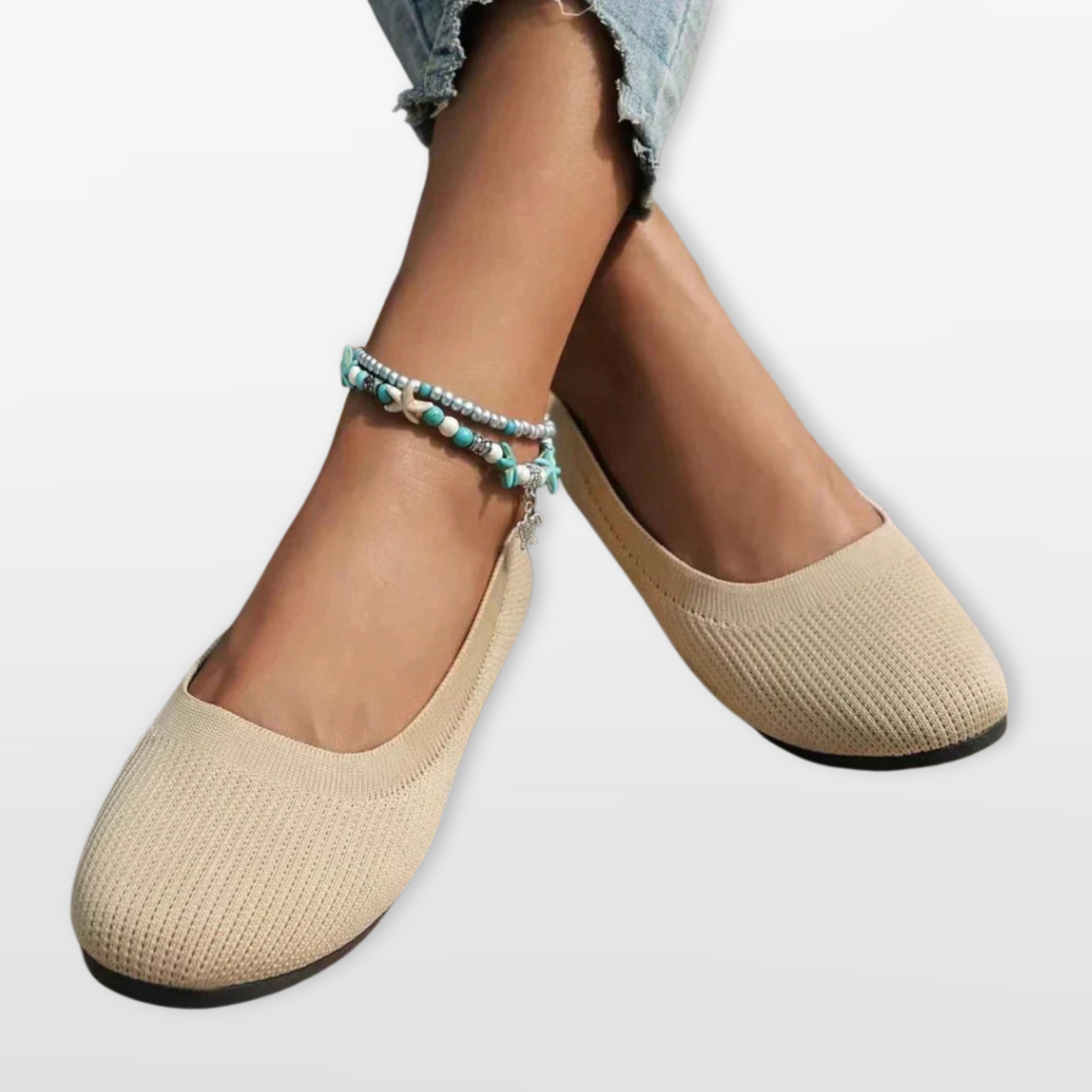 Women’s Knit Flats Lightweight Slip On Shoes