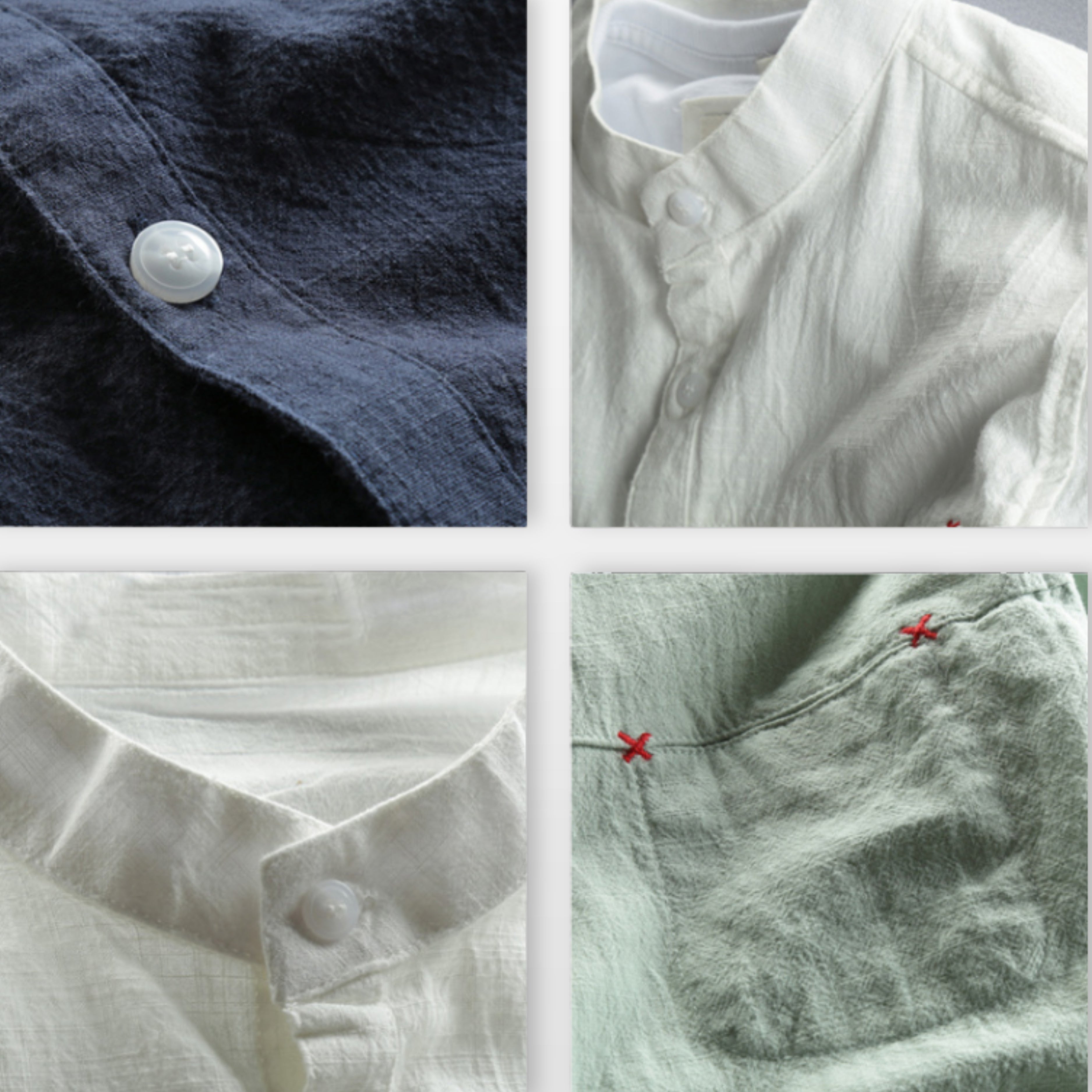 Men’s Mandarin Collar Slim Fit Shirt