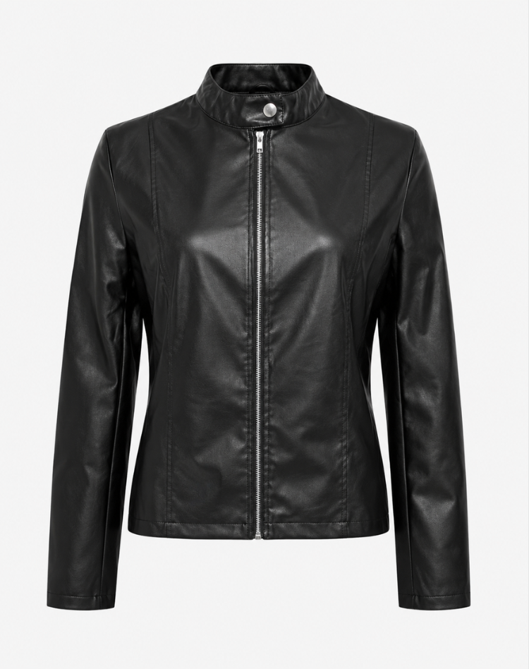 Women's Lightweight Faux Leather Jacket