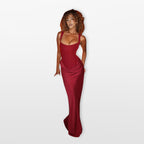 Women’s Bodycon Maxi Dress Lace Up
