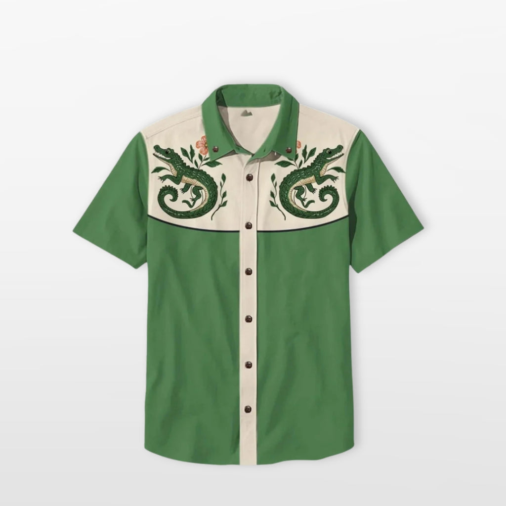 Men's Western Short Sleeve Shirt