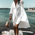 Women’s Oversized Long Sleeve Shirt Dress