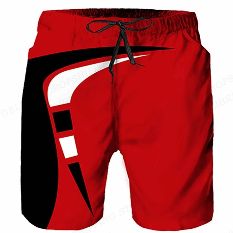 Men's Graphic Drawstring Swim Shorts