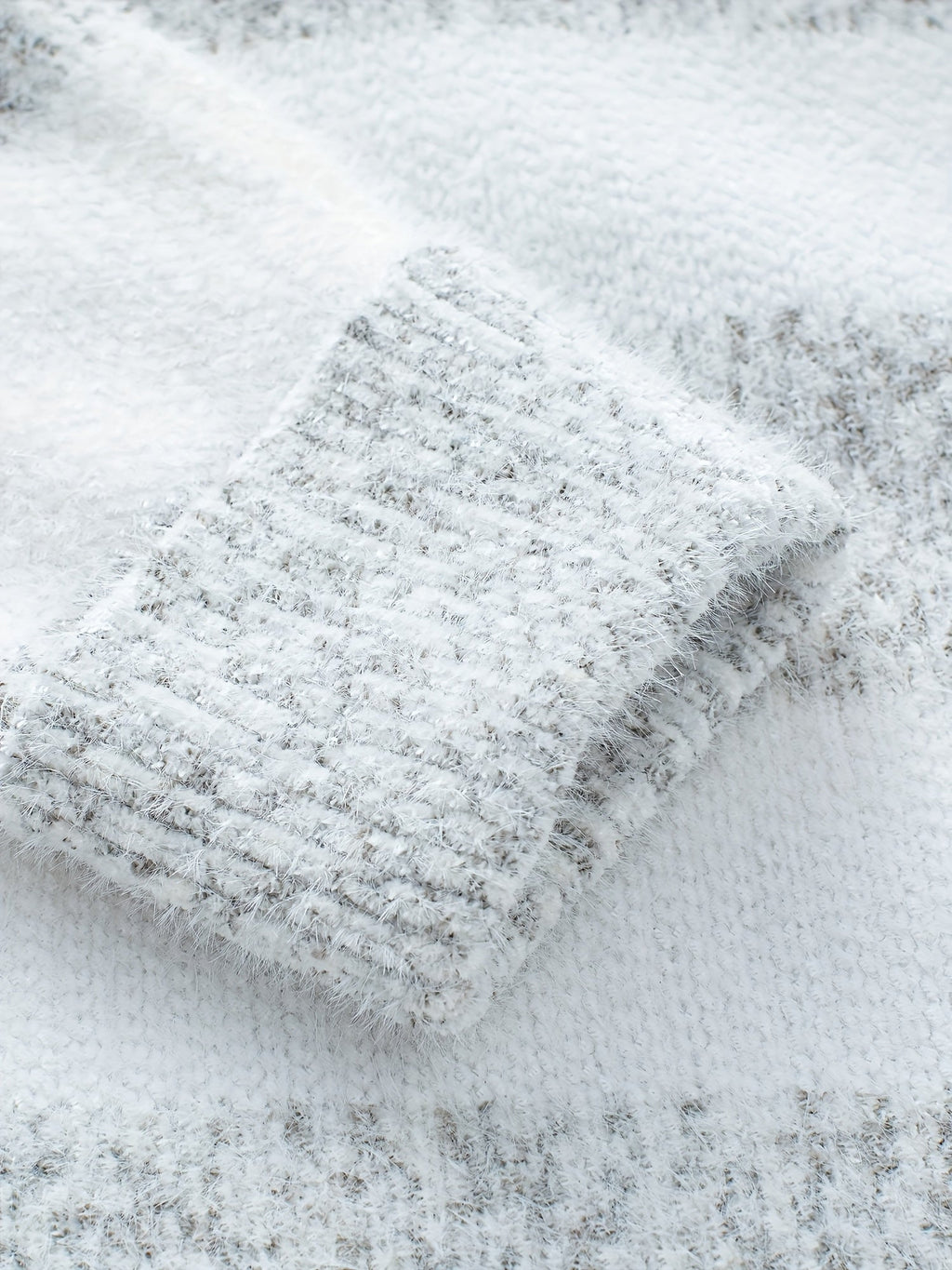 Women’s Turtleneck Sweater with Ribbed Cuffs