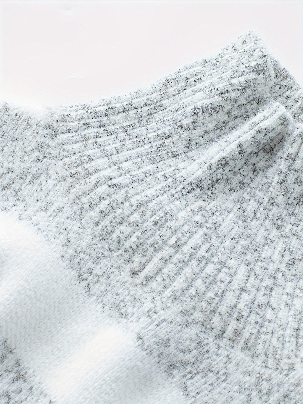 Women’s Turtleneck Sweater with Ribbed Cuffs