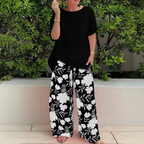 Women's 2 Piece Wide Leg Pant Set
